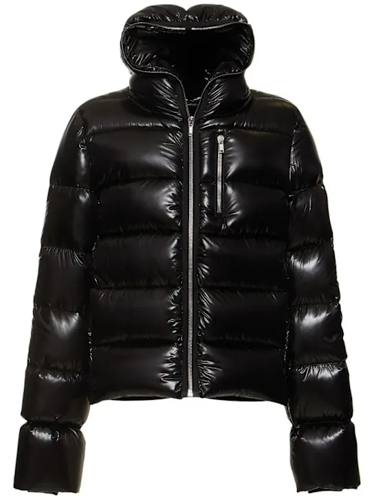 Rick Owens   Sealed JKT shiny nylon down jacket 