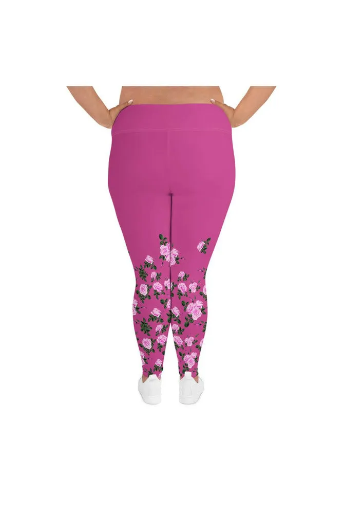 Rising Rose All-Over Print Plus Size Leggings