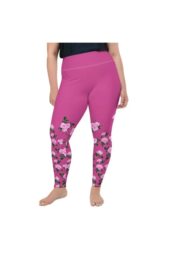 Rising Rose All-Over Print Plus Size Leggings