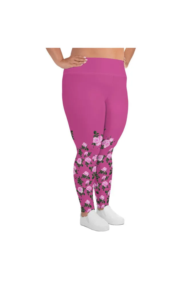 Rising Rose All-Over Print Plus Size Leggings