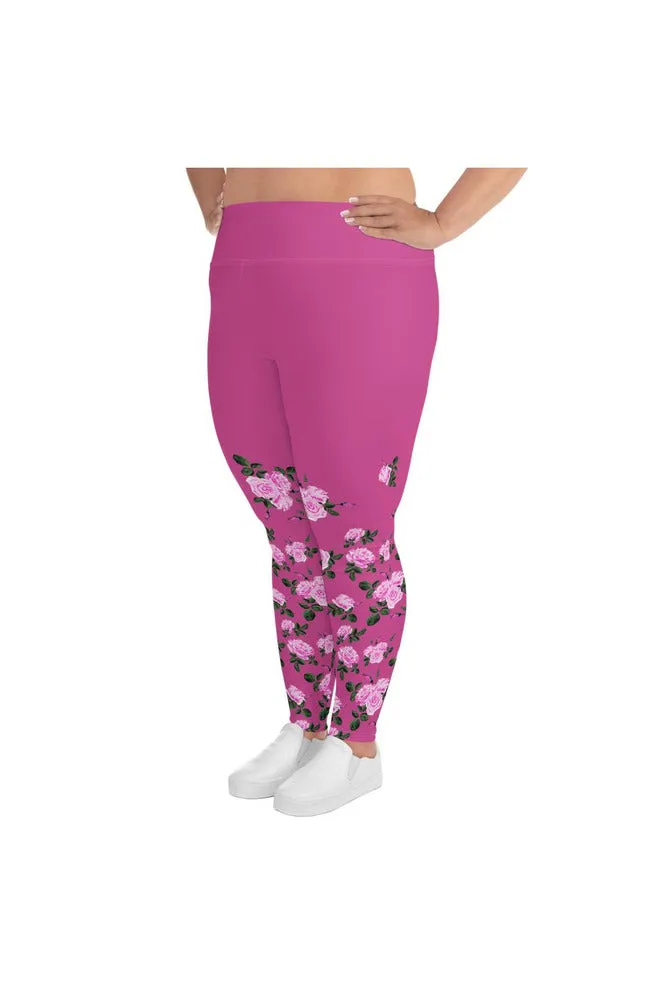 Rising Rose All-Over Print Plus Size Leggings