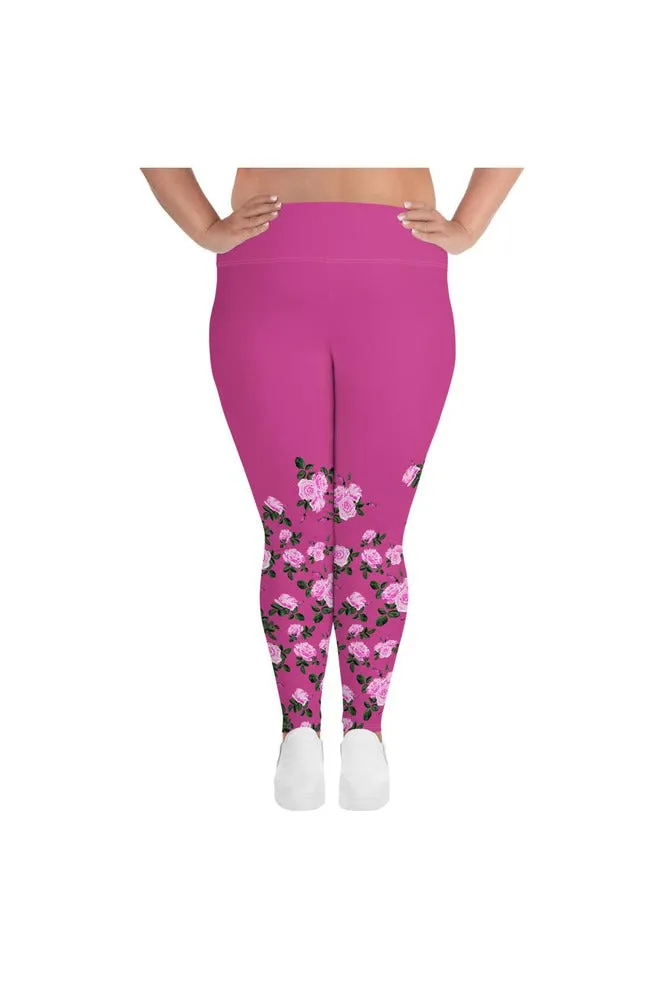 Rising Rose All-Over Print Plus Size Leggings