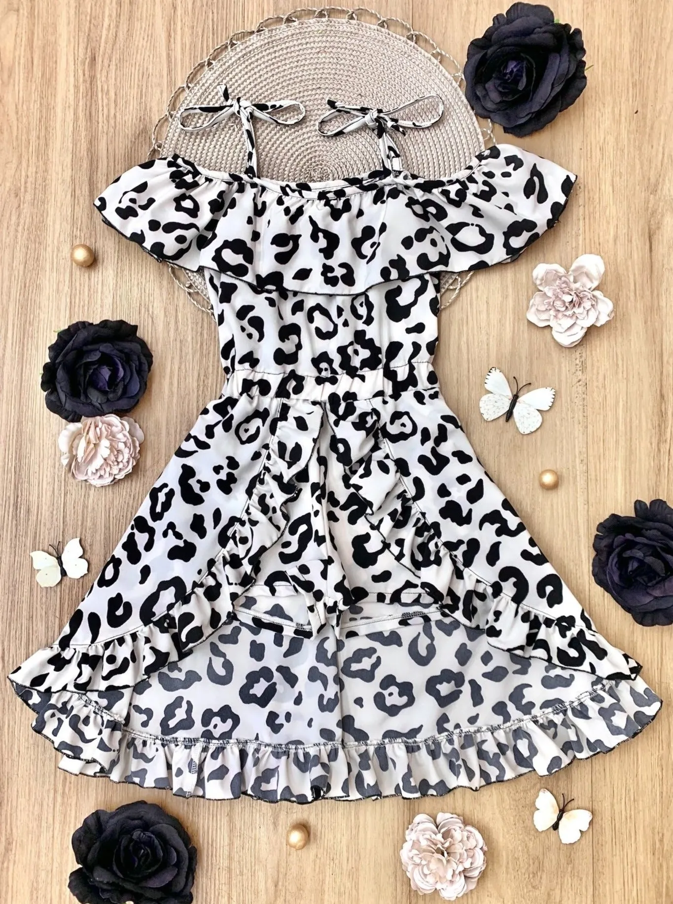 Roaring For Spring Leopard Print Romper Dress