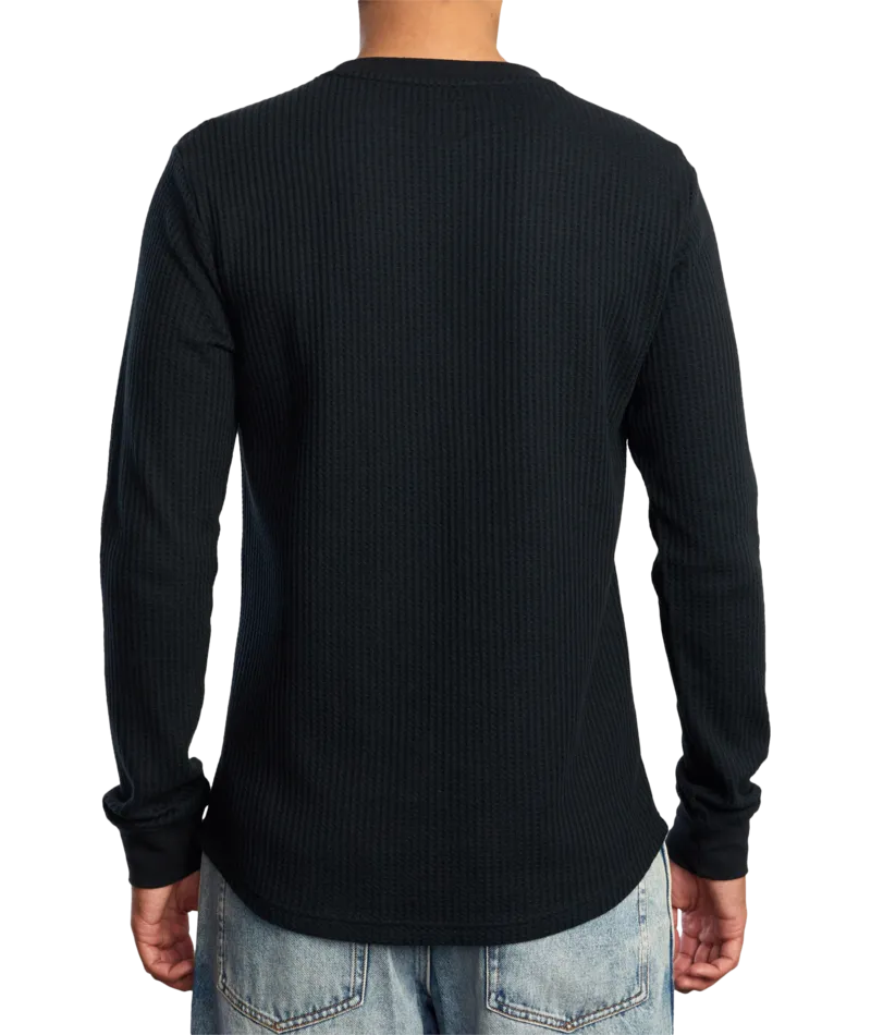 RVCA Mens Day Shift Long Sleeve Thermal Shirt