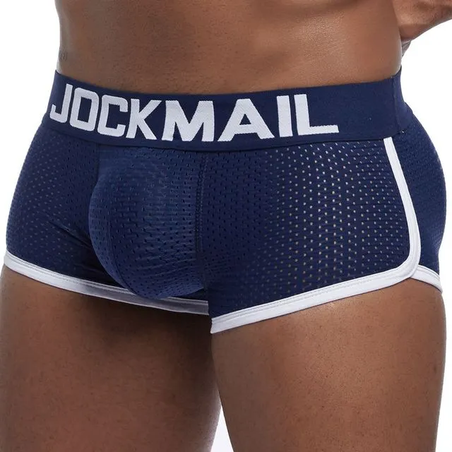 Solid Nylon Breathable Butt Padded Boxer