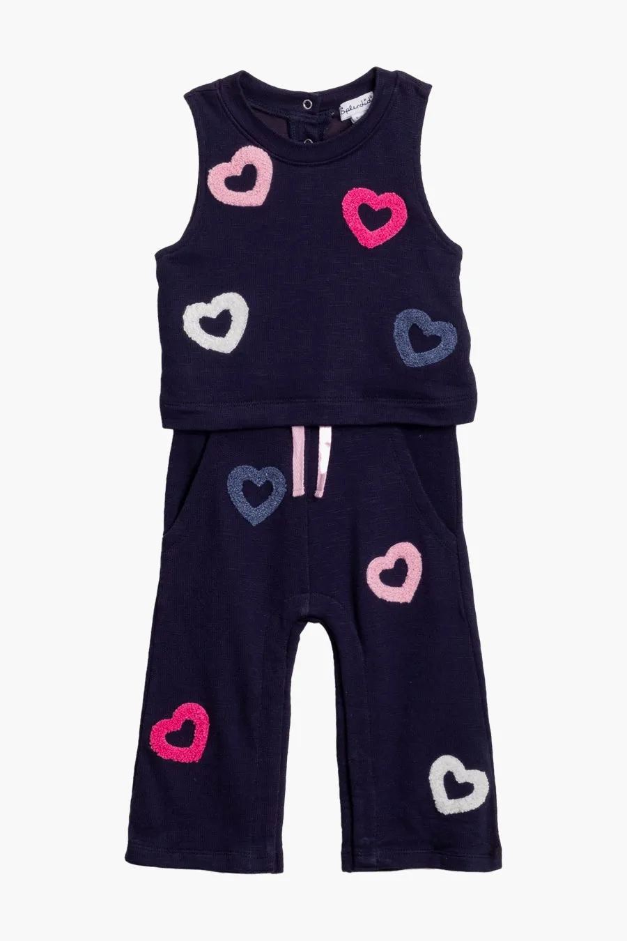 Splendid Open Heart Girls Romper