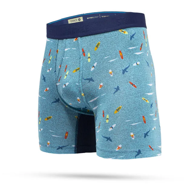 Stance Localism Boxer Brief Underwear - Blue Heather