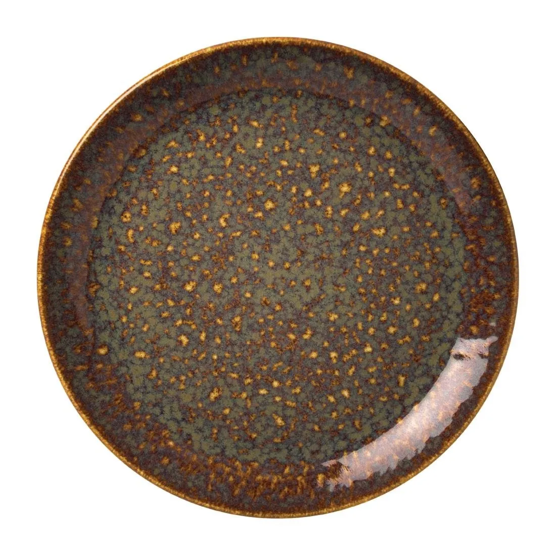 Steelite Vesuvius Coupe Plates Amber 203mm (Pack of 12) - VV1836