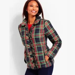 Talbots Tartan Puffer Jacket - Petit Large