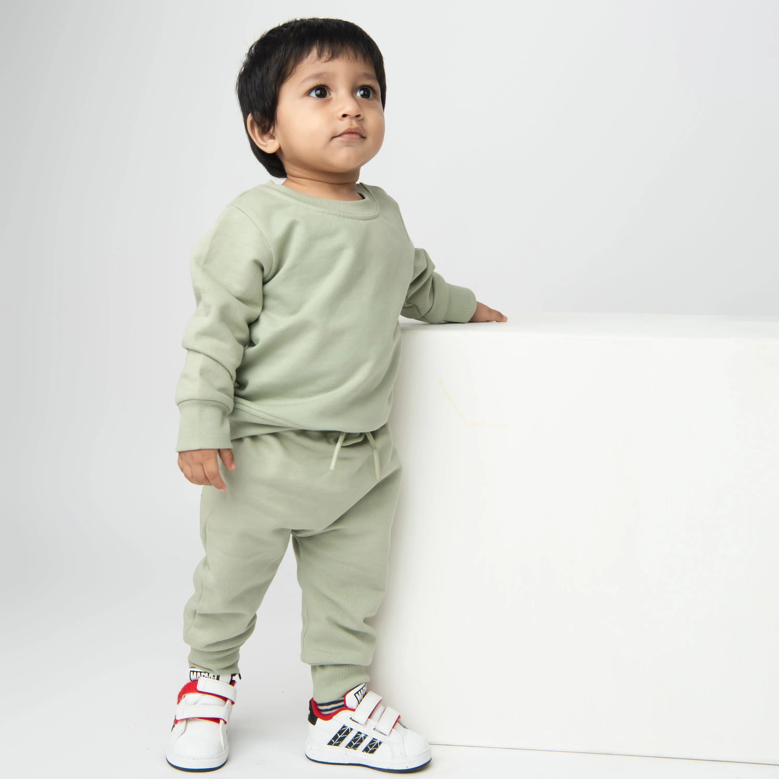 Tea Organic Fleece Sweatshirt & Jogger Set