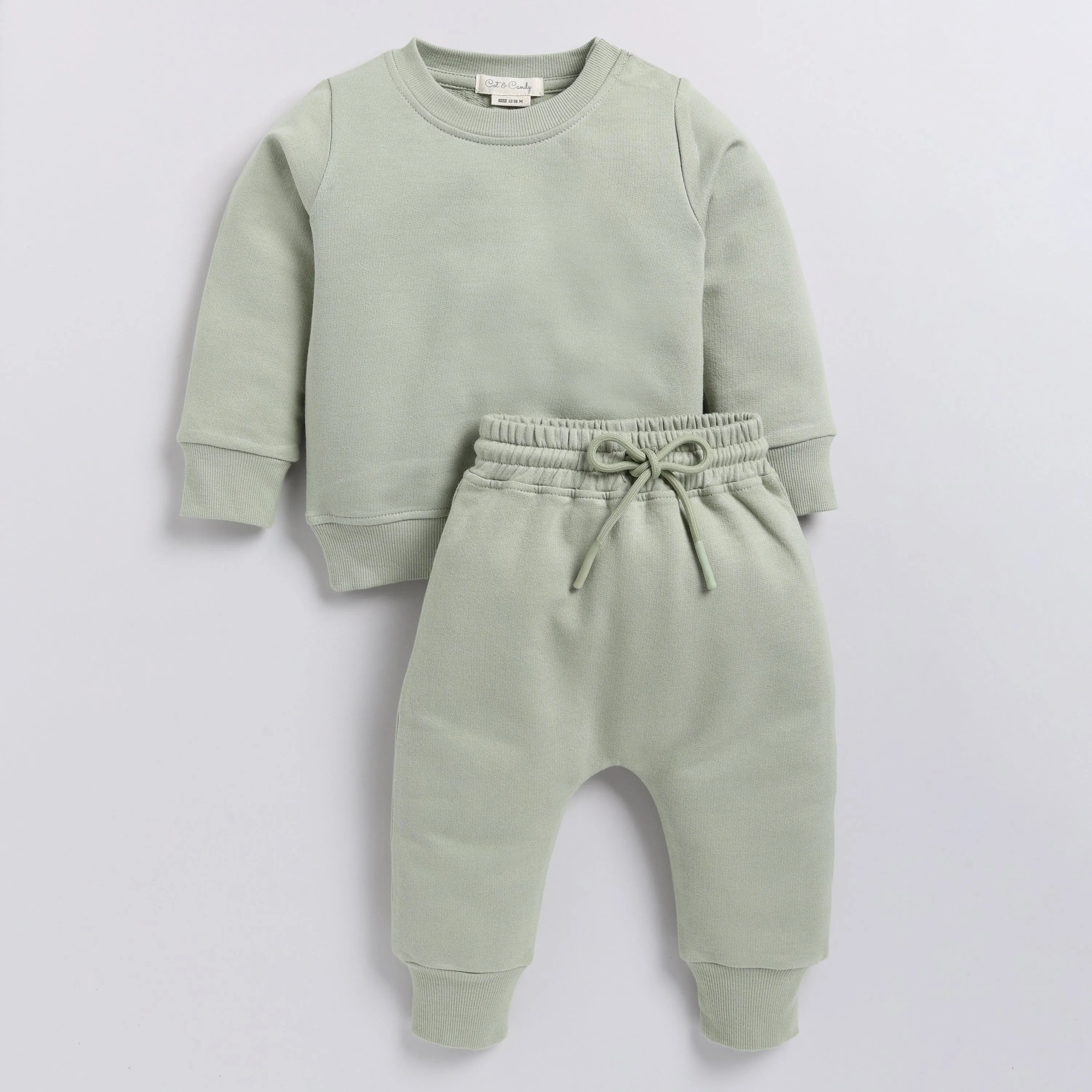 Tea Organic Fleece Sweatshirt & Jogger Set