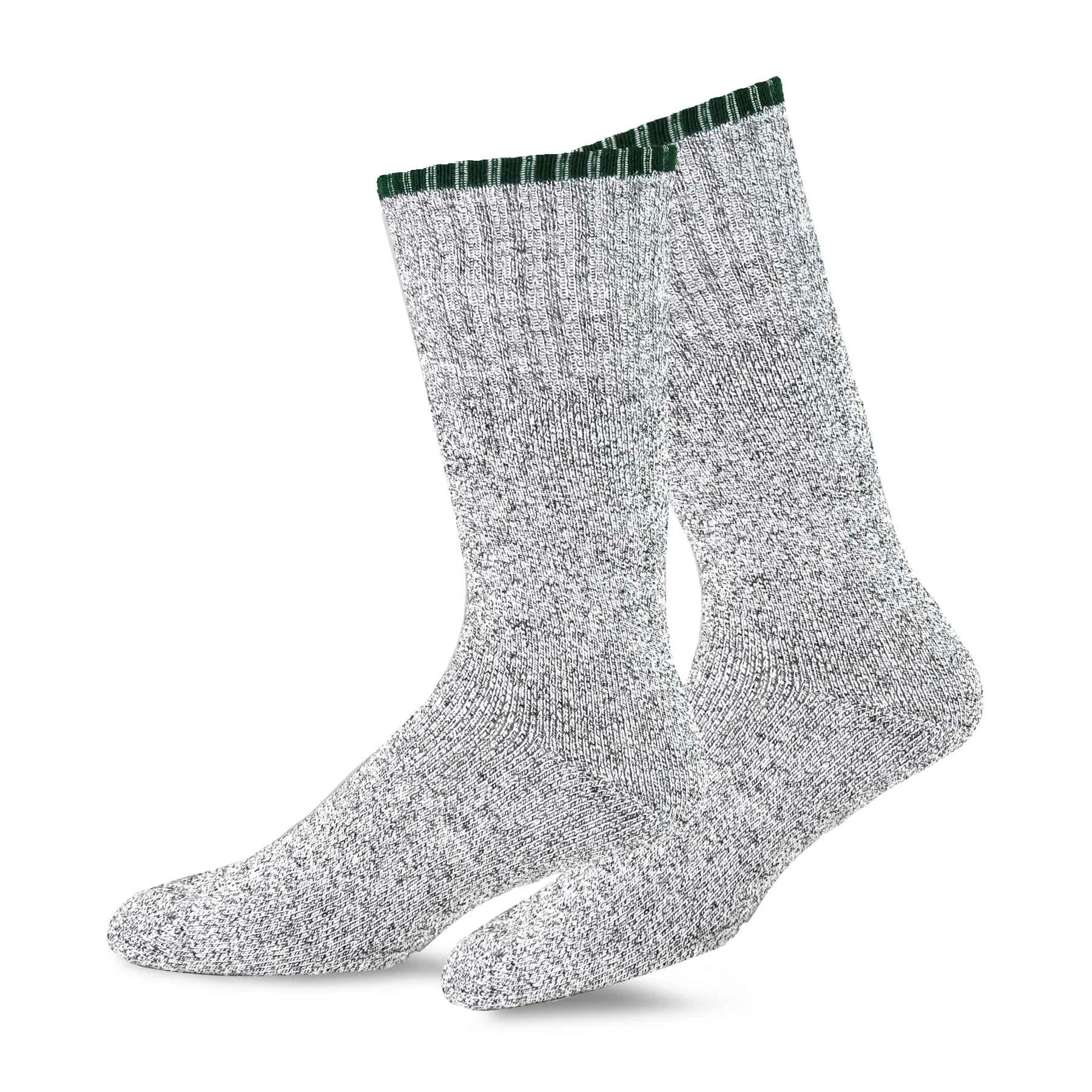 TeeHee Socks Men's Thermal Cotton Crew Color Tip 4-Pack (50761)