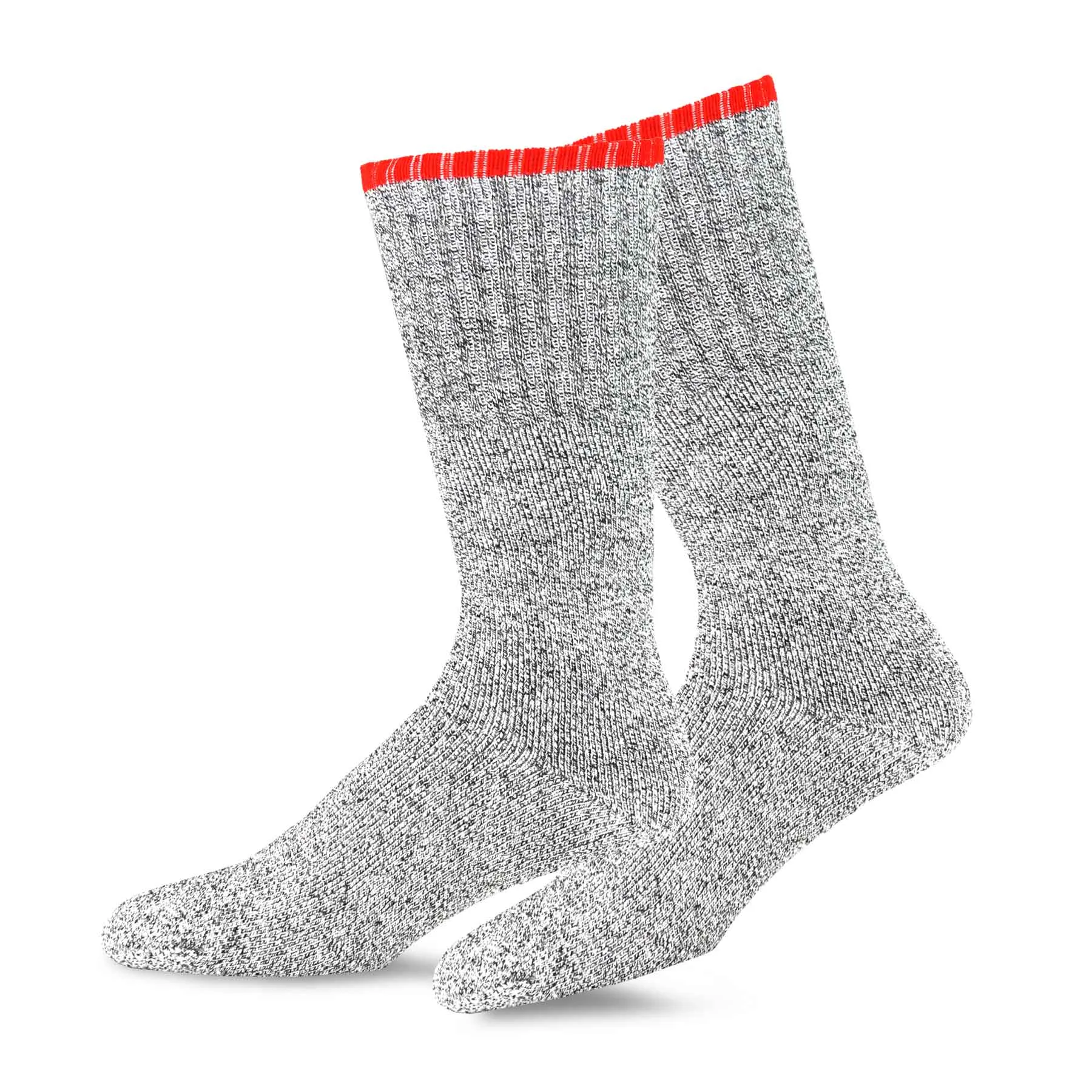 TeeHee Socks Men's Thermal Cotton Crew Color Tip 4-Pack (50761)