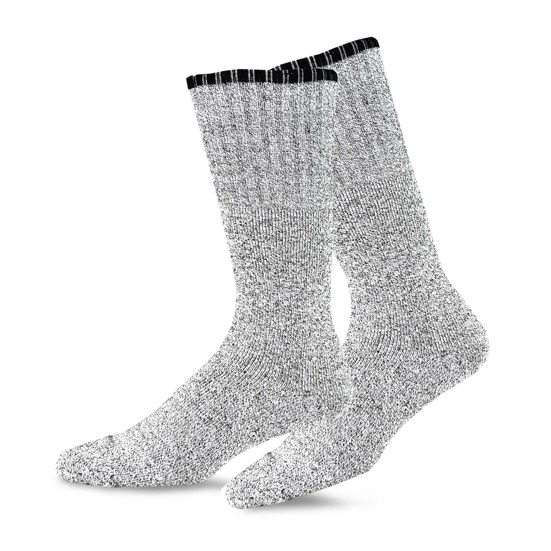 TeeHee Socks Men's Thermal Cotton Crew Color Tip 4-Pack (50761)