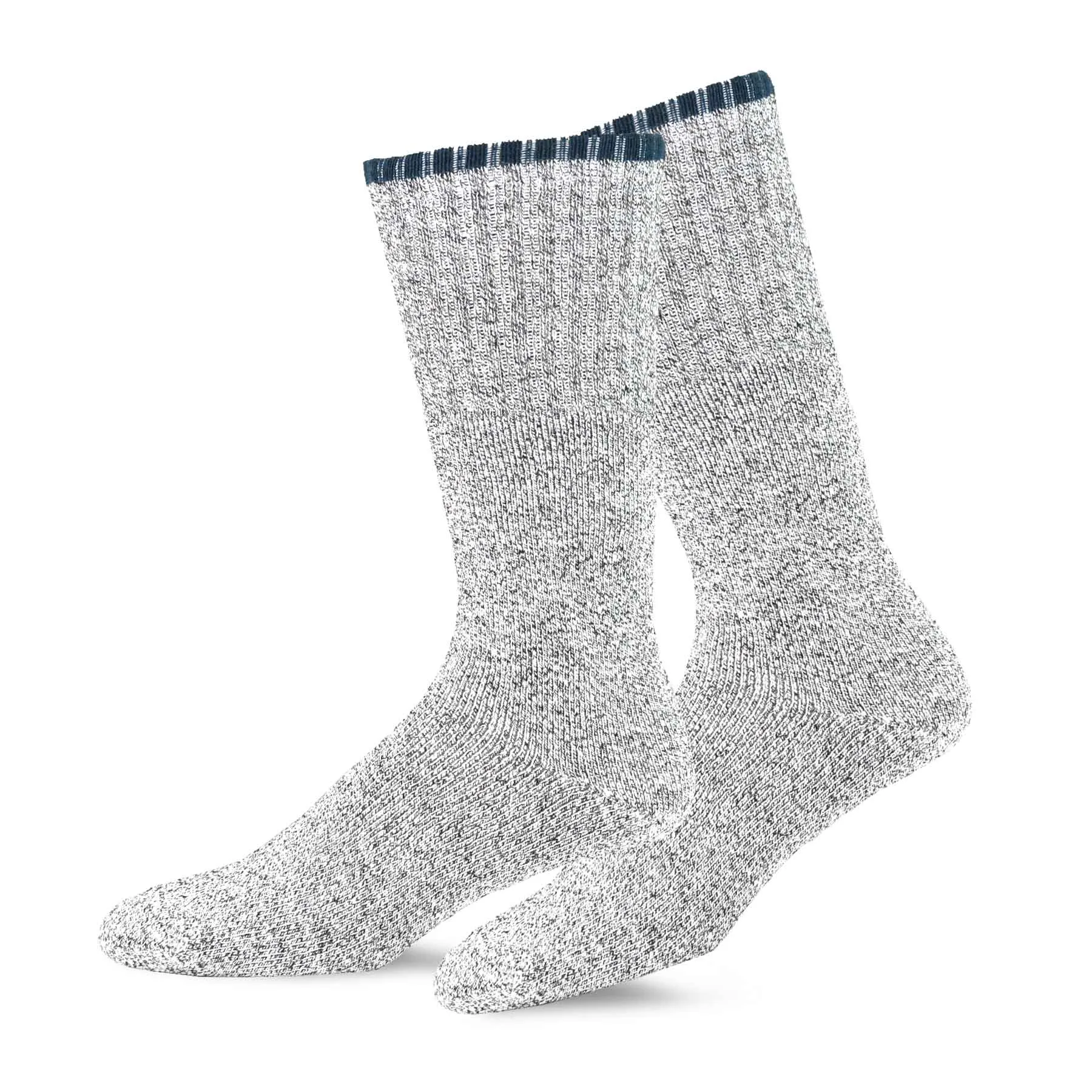 TeeHee Socks Men's Thermal Cotton Crew Color Tip 4-Pack (50761)