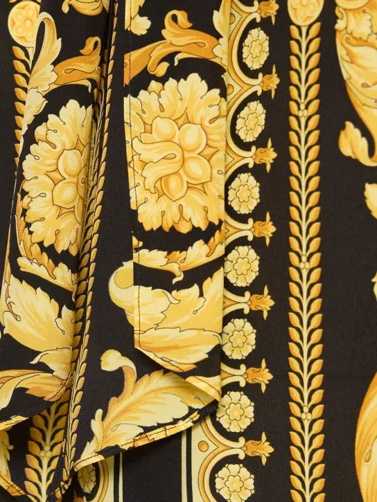 Versace   Baroque print silk shirt 