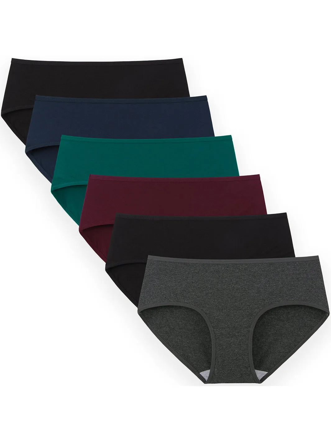 Women's Cotton Mid Waist Hipster 6-Pack（Copy）