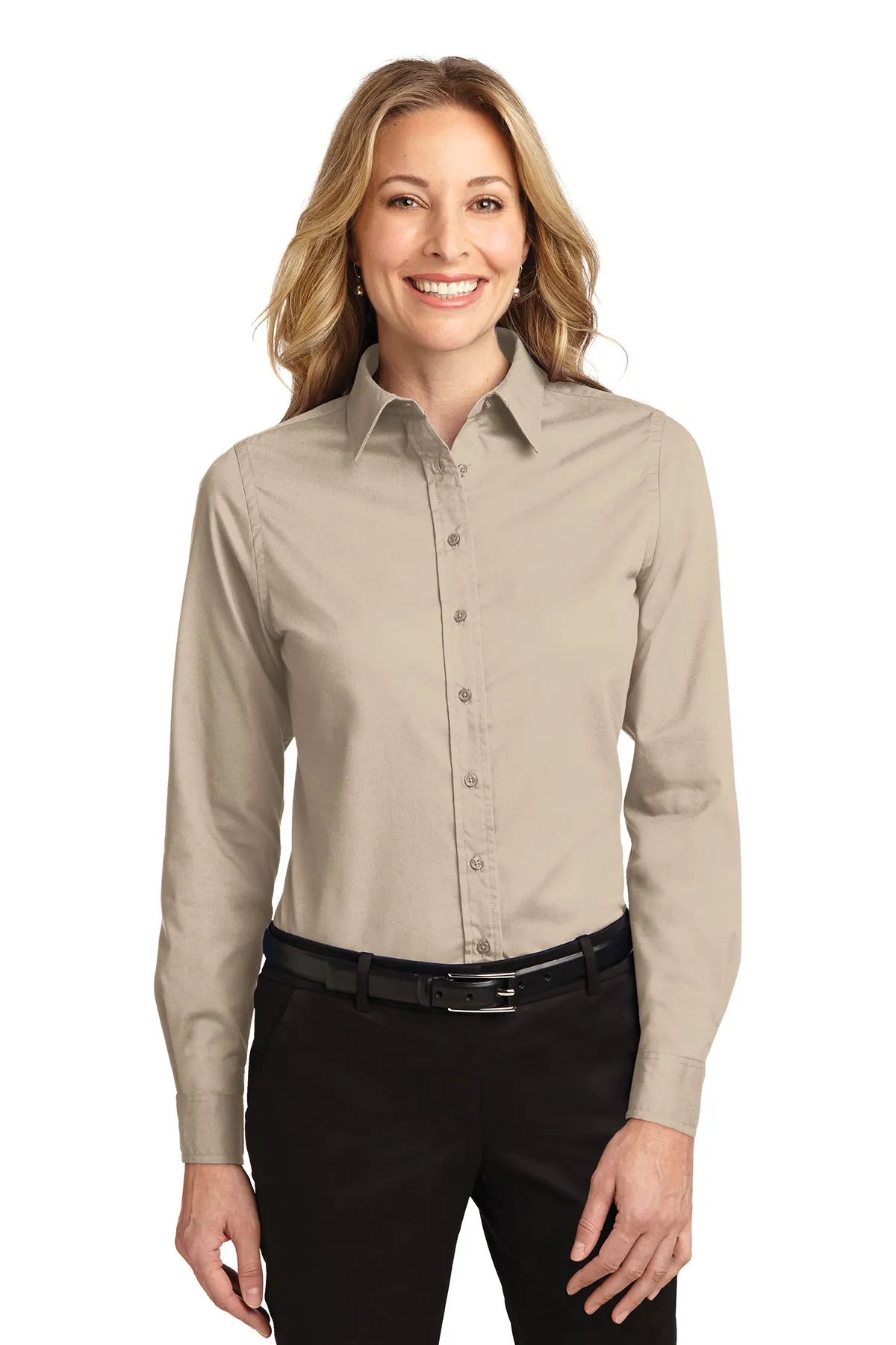 Womens Port Authority® Long Sleeve Easy Care Shirt L608