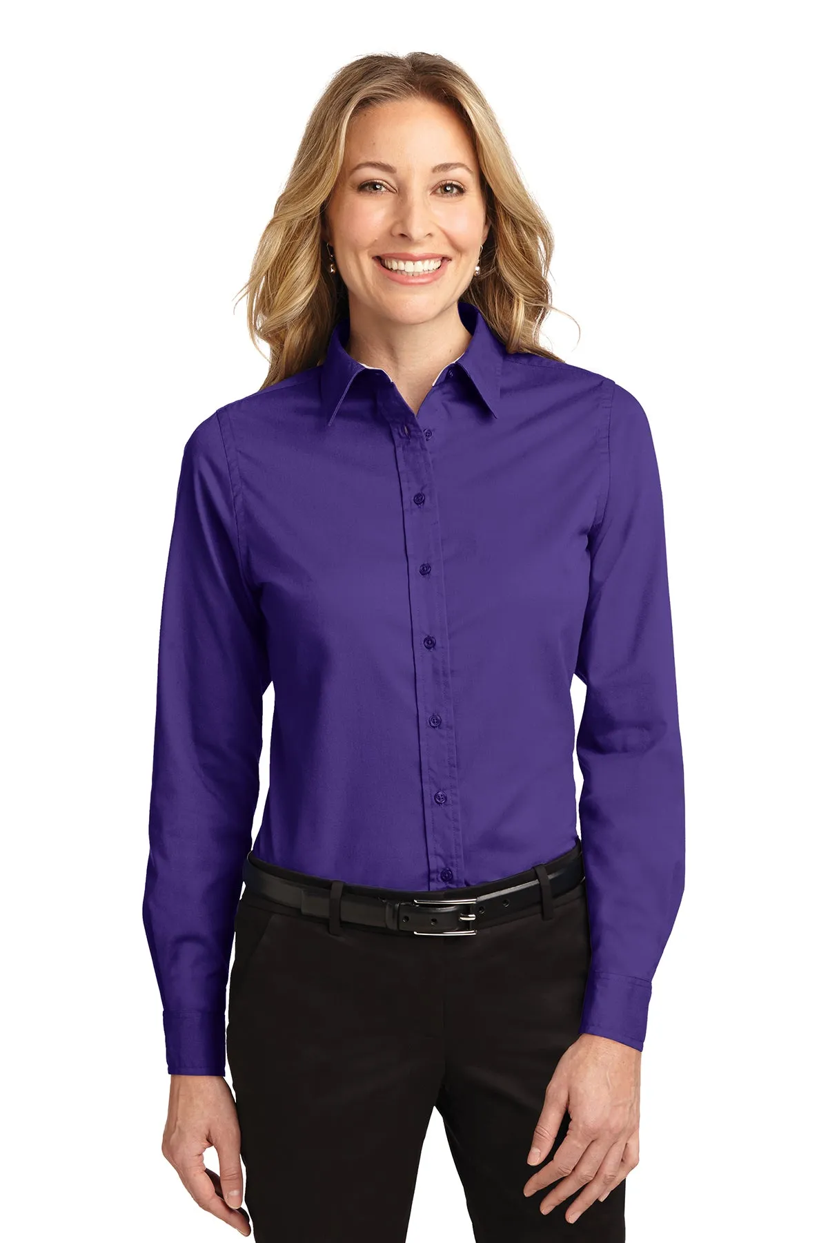 Womens Port Authority® Long Sleeve Easy Care Shirt L608