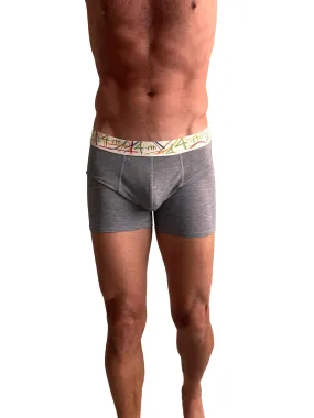 Zen Boxer Brief (Charcoal Grey STRIPE)