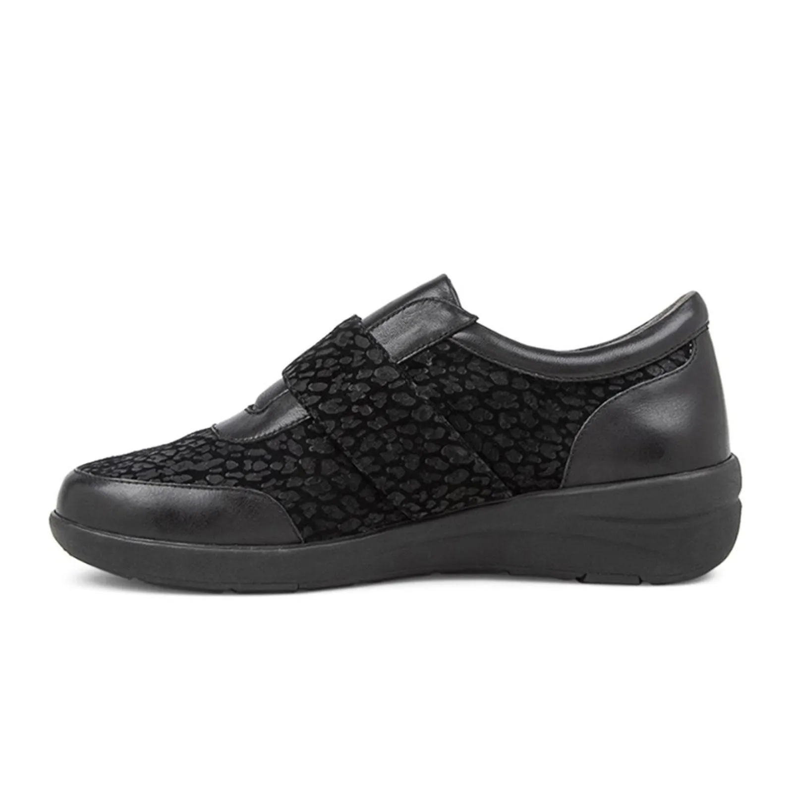 Ziera Nicky Slip On (Women) - Black Leopard Multi Leather